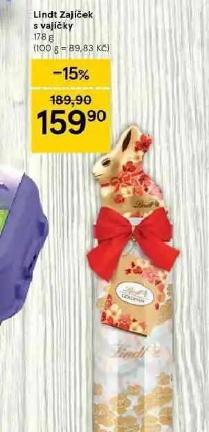 Tesco Lindt zajíček s vajíčky nabídka