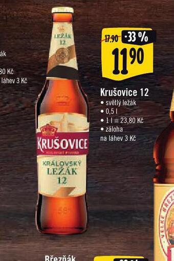 Jip Pivo krušovice 12 královský ležák nabídka
