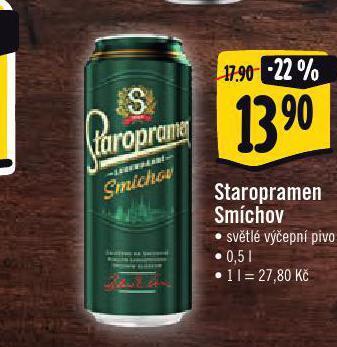 Jip Pivo staropramen smíchov nabídka