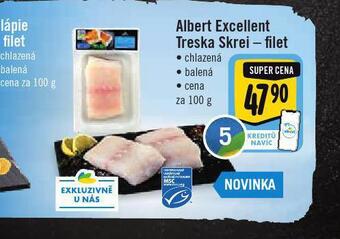 Jip Albert excellent treska skrei - filet nabídka