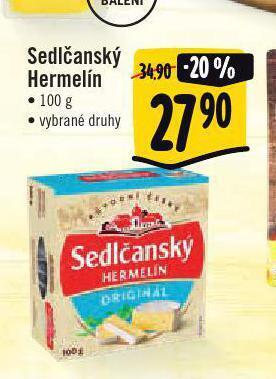 Jip Sedlčanský hermelín nabídka