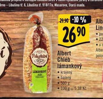 Jip Albert chléb lámankový nabídka