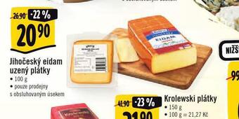 Jip Jihočeský eidam uzený plátky nabídka