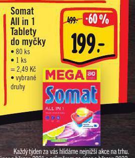 Albert Somat all in 1 tablety do myčky nabídka