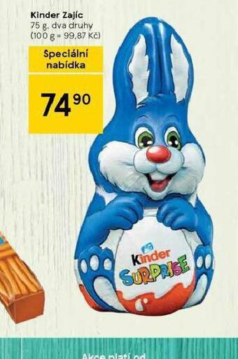 Tesco Kinder zajíc nabídka