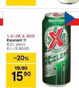 Tesco Pivo excelent 11 nabídka