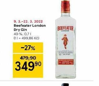 Tesco Beefeater london dry gin nabídka