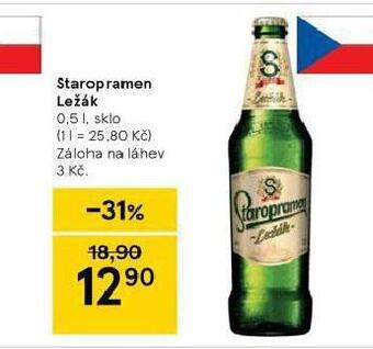 Tesco Pivo staropramen ležák nabídka