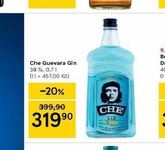 Tesco Che guevara gin nabídka