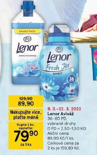 Tesco Lenor aviváž nabídka