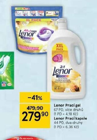 Tesco Lenor prací gel nabídka