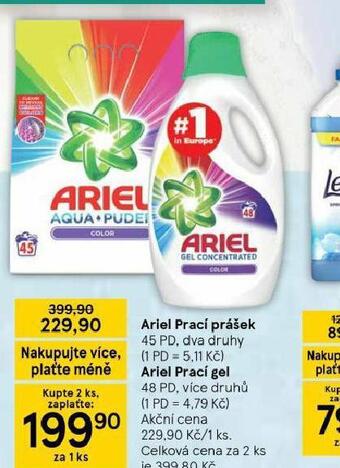 Tesco Ariel prací prostředek nabídka