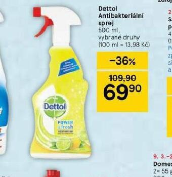 Tesco Dettol antibakteriální sprej nabídka