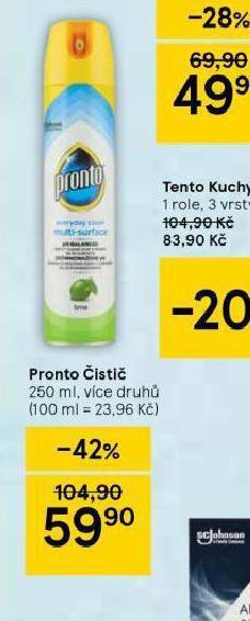 Tesco Pronto čistič nabídka