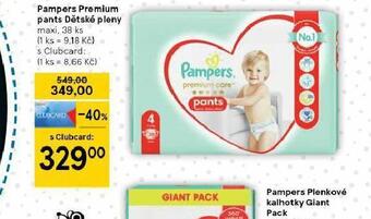Tesco Pampers dětské plenky nabídka