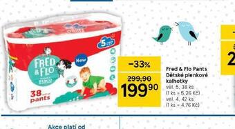 Tesco Fred & flo dětské pleny nabídka