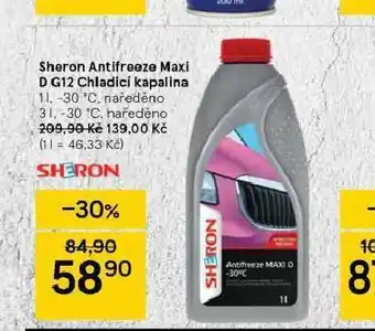 Tesco Sheron antifreeze maxi d g12 chladicí kapalina nabídka