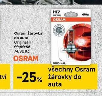 Tesco Osram žárovka do auta nabídka