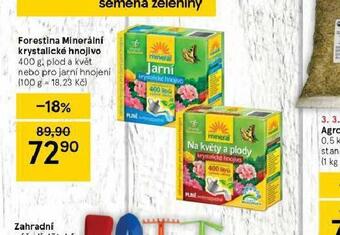 Tesco Forestina minerální krystalické hnojivo nabídka