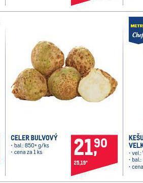 Makro Celer bulvový nabídka