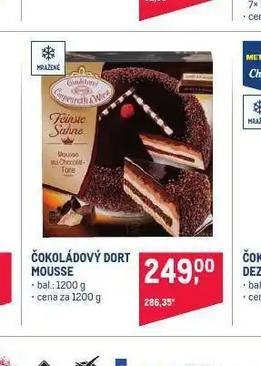Makro Čokoládový dort mousse nabídka