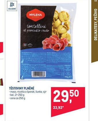 Makro Těstoviny plněné nabídka