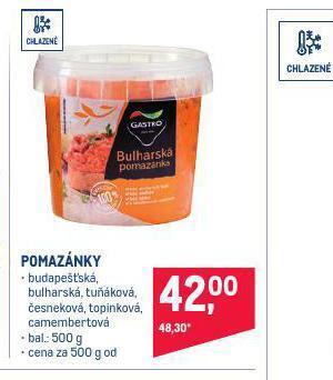 Makro Pomazánky nabídka
