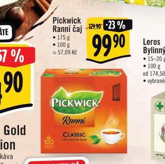 Jip Pickwick ranní čaj nabídka