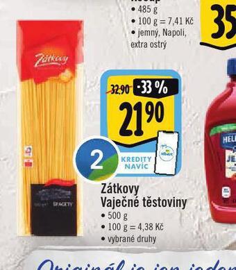 Jip Zátkovy vaječné těstoviny nabídka