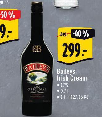 Jip Baileys irish cream nabídka