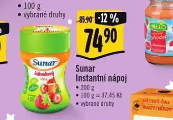 Jip Sunar instantní náýpoj nabídka