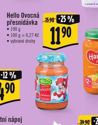 Jip Hello ovocná přesnídávka nabídka