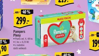 Jip Pampers dětské plenky nabídka