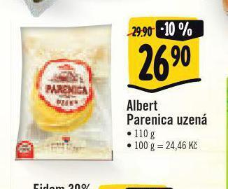 Albert Parenica uzená sýr nabídka