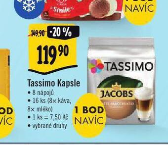 Albert Kávové kapsle tassimo nabídka