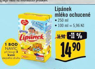 Albert Lipánek mléko ochucené nabídka