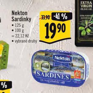 Albert Nekton sardinky nabídka