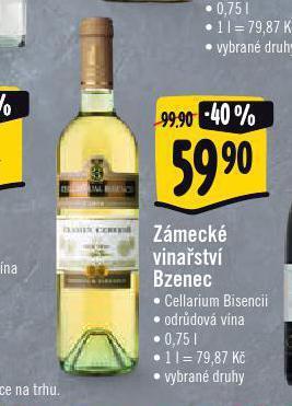 Albert Zámecké vinařství bzenec nabídka