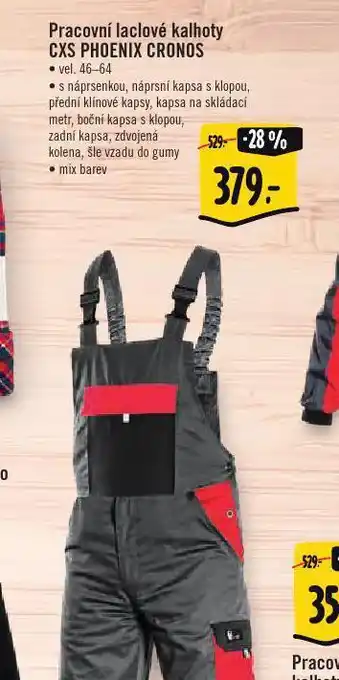 Pracovní laclové kalhoty