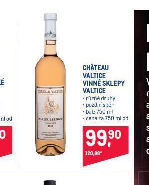 Makro Chateau valtice vinné sklepy valtice nabídka