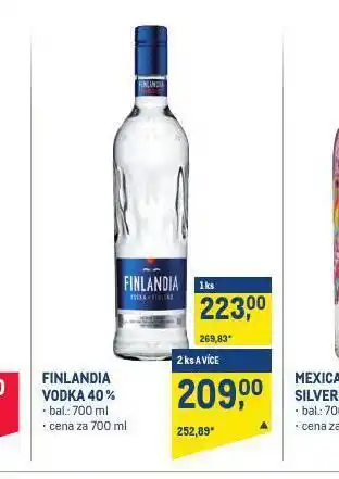 Makro Finlandia vodka 40% nabídka