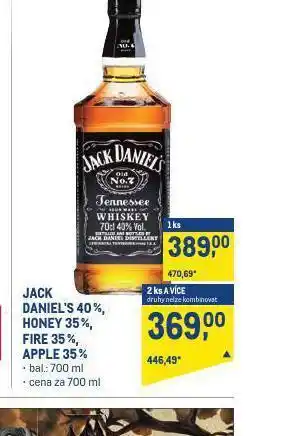 Makro Jack daniel´s tennessee fire nabídka