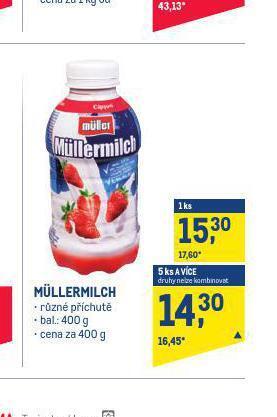 Makro Müllermilch nabídka
