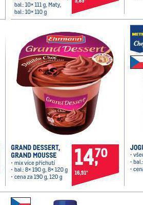 Makro Grand dessert nabídka