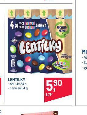 Makro Lentilky nabídka