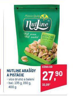 Makro Nutline arašídy a pistácie nabídka