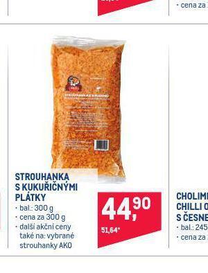 Makro Strouhanka s kukuřičnými plátky nabídka