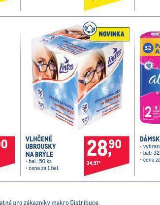 Makro Vlhčené ubrousky na brýle nabídka
