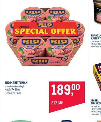 Makro Rio mare tuňák nabídka