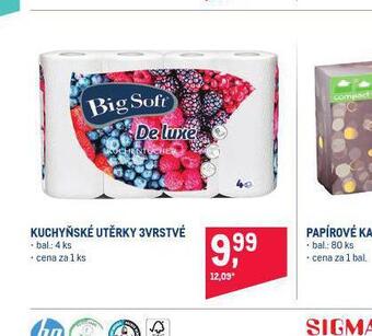 Makro Big soft kuchyňské utěrky nabídka